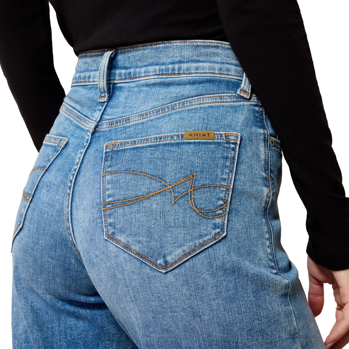 Ariat Ladies High Rise Revel Vilma Palmdale Ultrastretch Wide Leg Jeans 10078930