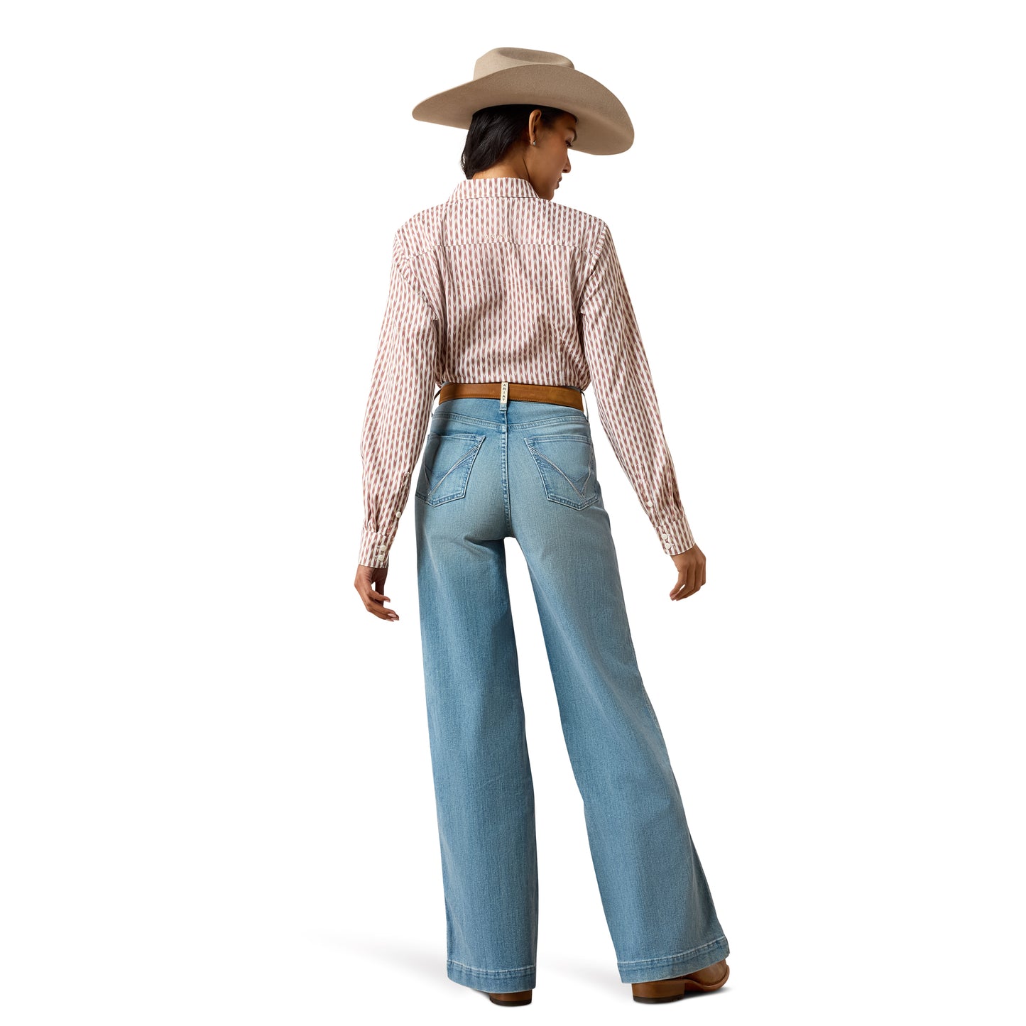 Ariat Ladies Ultra High Rise Luana Oklahoma Wide Leg Jeans 10078932