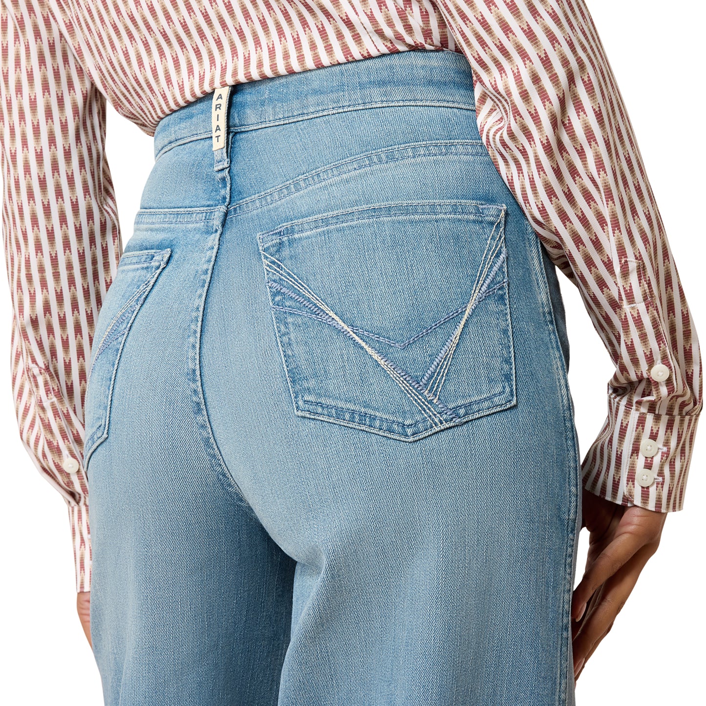 Ariat Ladies Ultra High Rise Luana Oklahoma Wide Leg Jeans 10078932