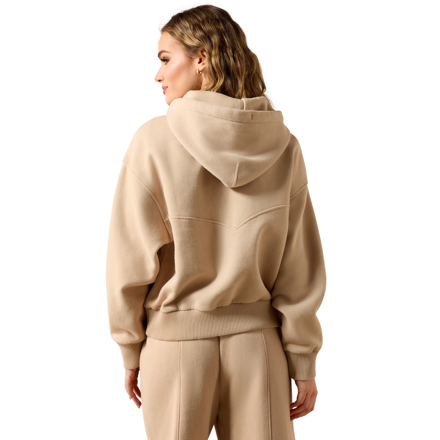 Ariat Ladies Moonstone Beige Compass 1/2 Zip Sweatshirt 10079278