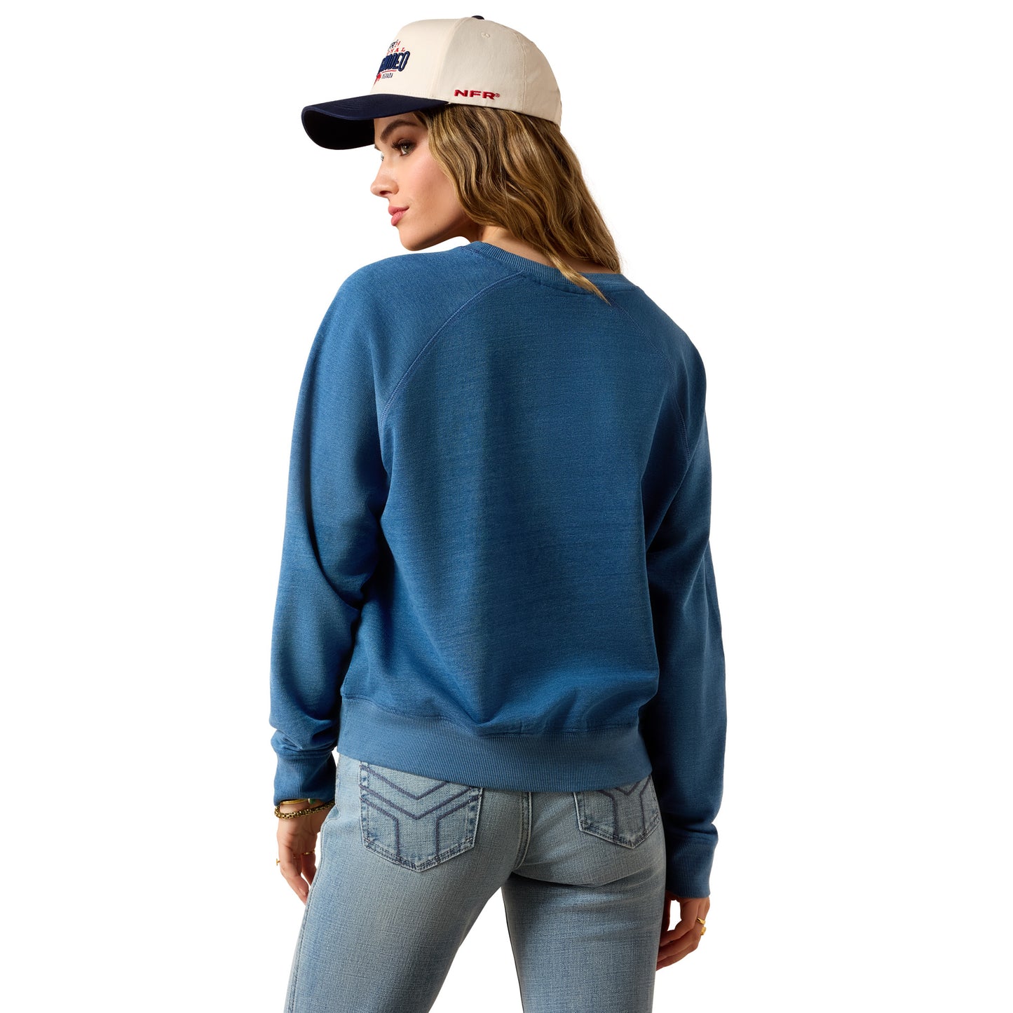 Ariat Ladies Essential Indigo Wash Crew Sweatshirt 10079343