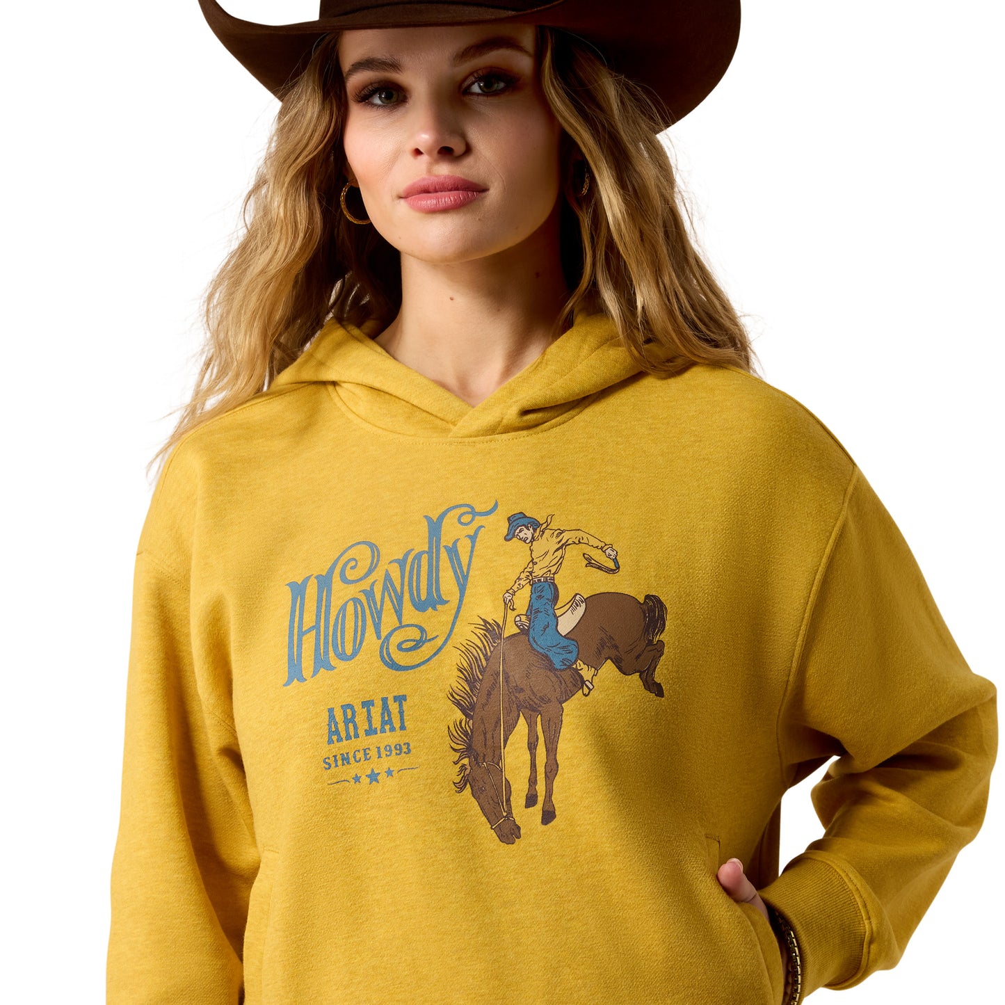 Ariat Ladies Essential Tinsel Heather Fleece Hoodie 10079392
