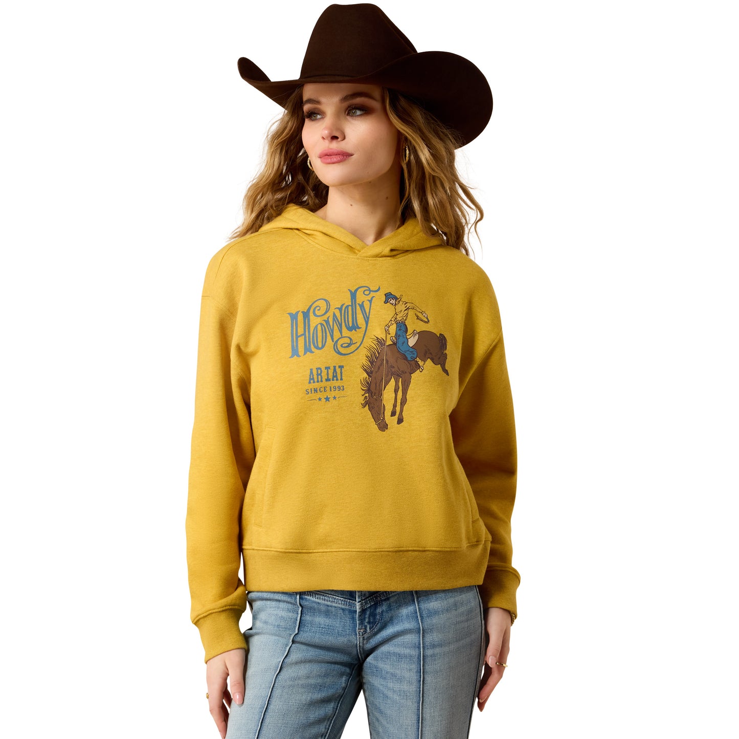 Ariat Ladies Essential Tinsel Heather Fleece Hoodie 10079392