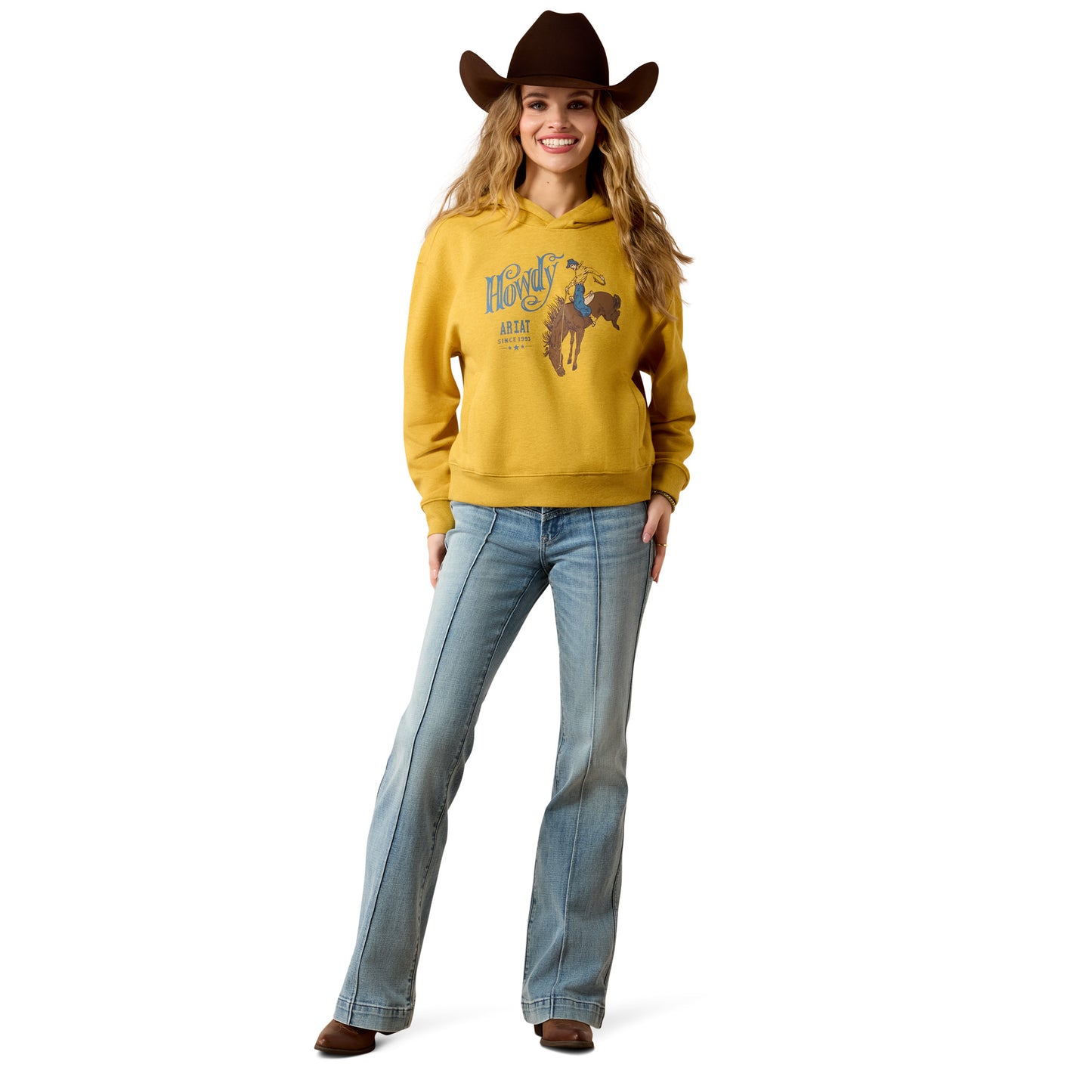 Ariat Ladies Essential Tinsel Heather Fleece Hoodie 10079392