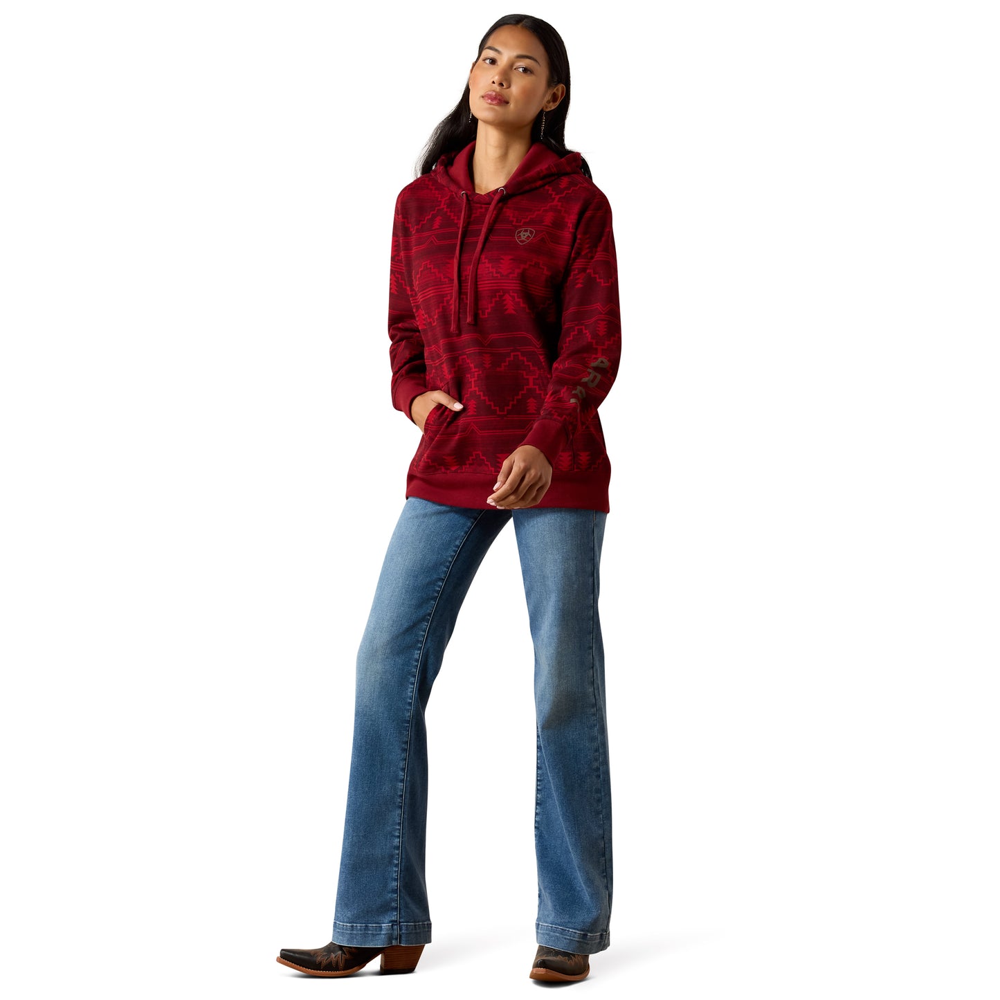 Ariat Ladies Logo 2.0 Rockwell Printed Hoodie 10079449