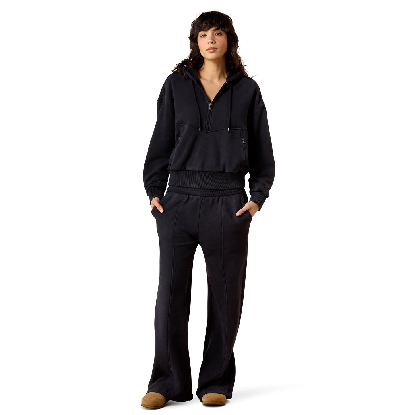Ariat Ladies Black Compass 1/2 Zip Sweatshirt 10079485