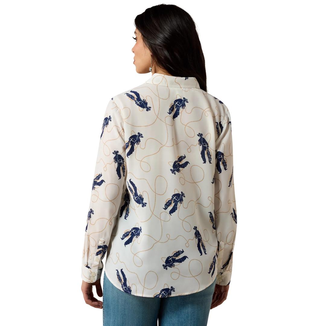 Ariat Ladies Buckaroo Boss Homestyle Button Down 10079520 back