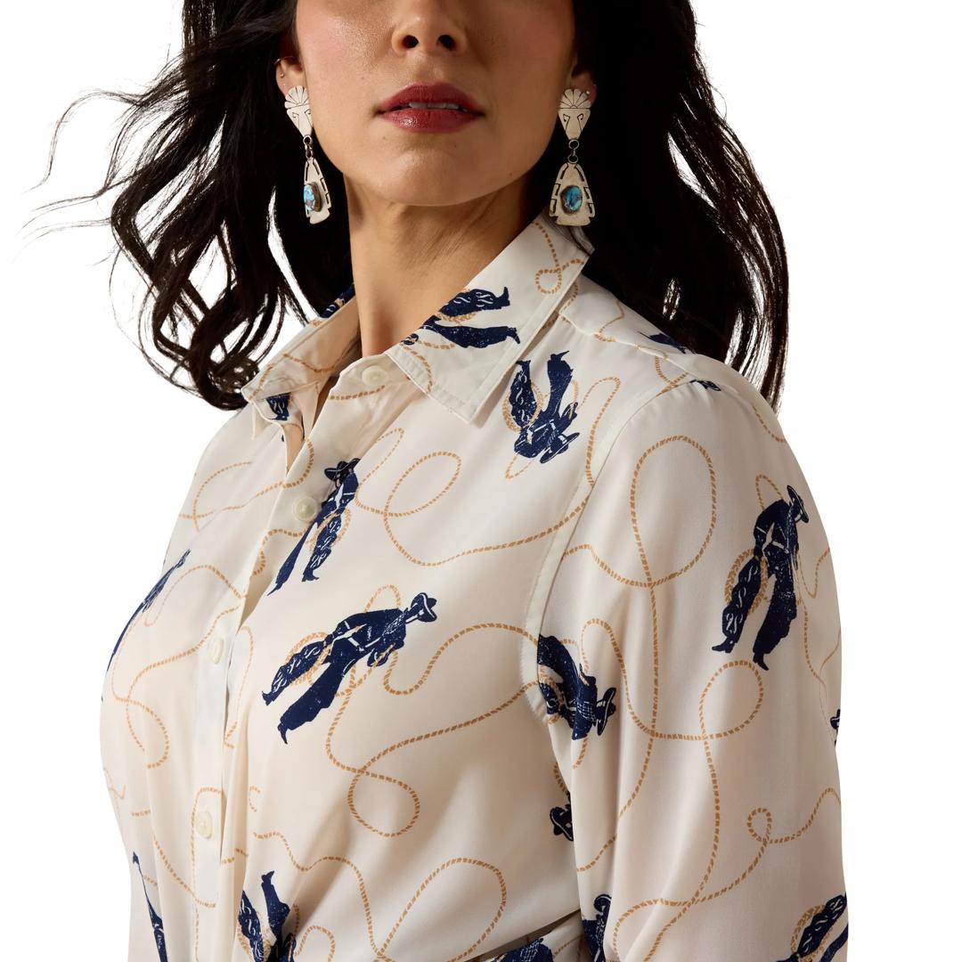 Ariat Ladies Buckaroo Boss Homestyle Button Down 10079520 detail01