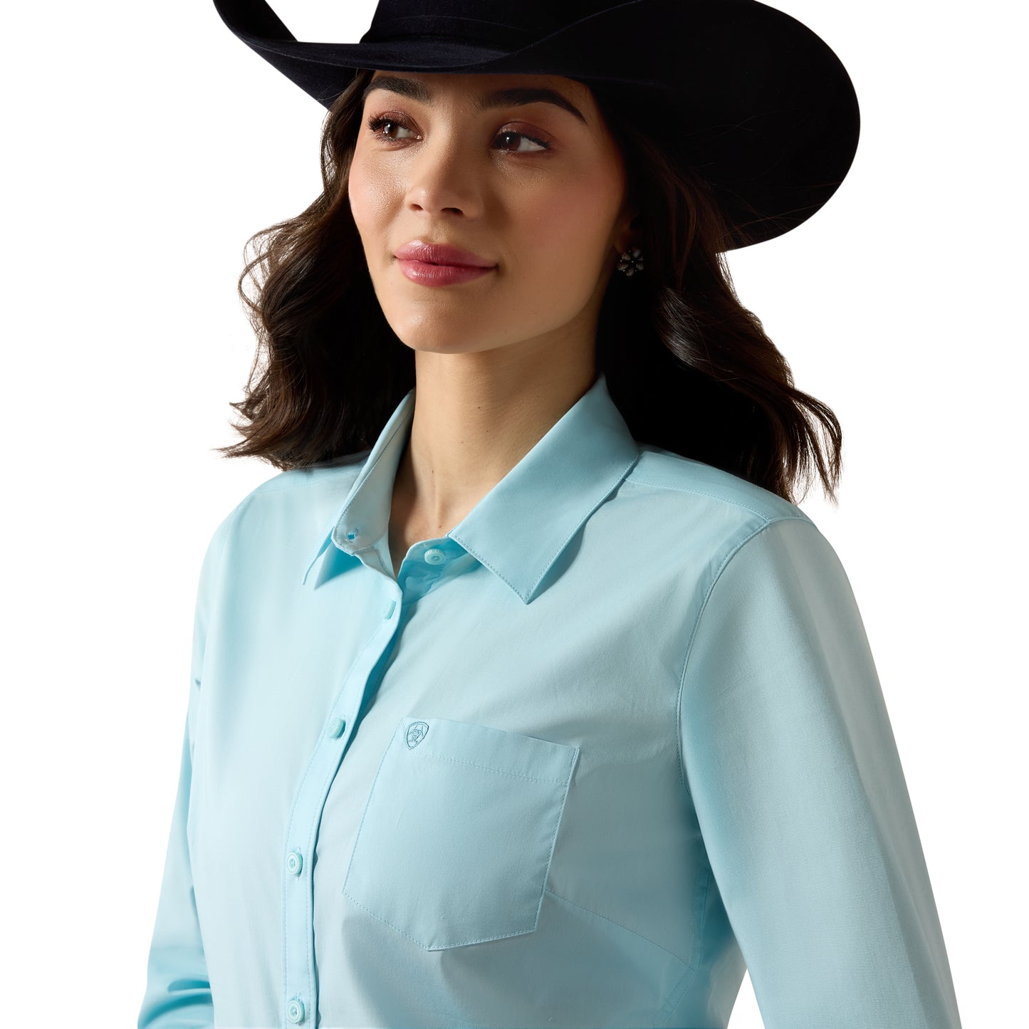 Ariat Ladies Team Kirby Aquaesque Button Down Shirt 10079547