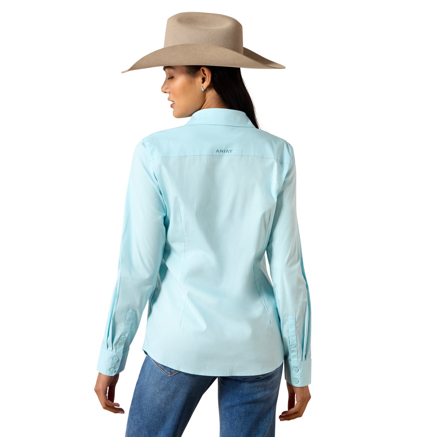 Ariat Ladies Kirby Stretch Aquaesque Button Down Shirt 10079548
