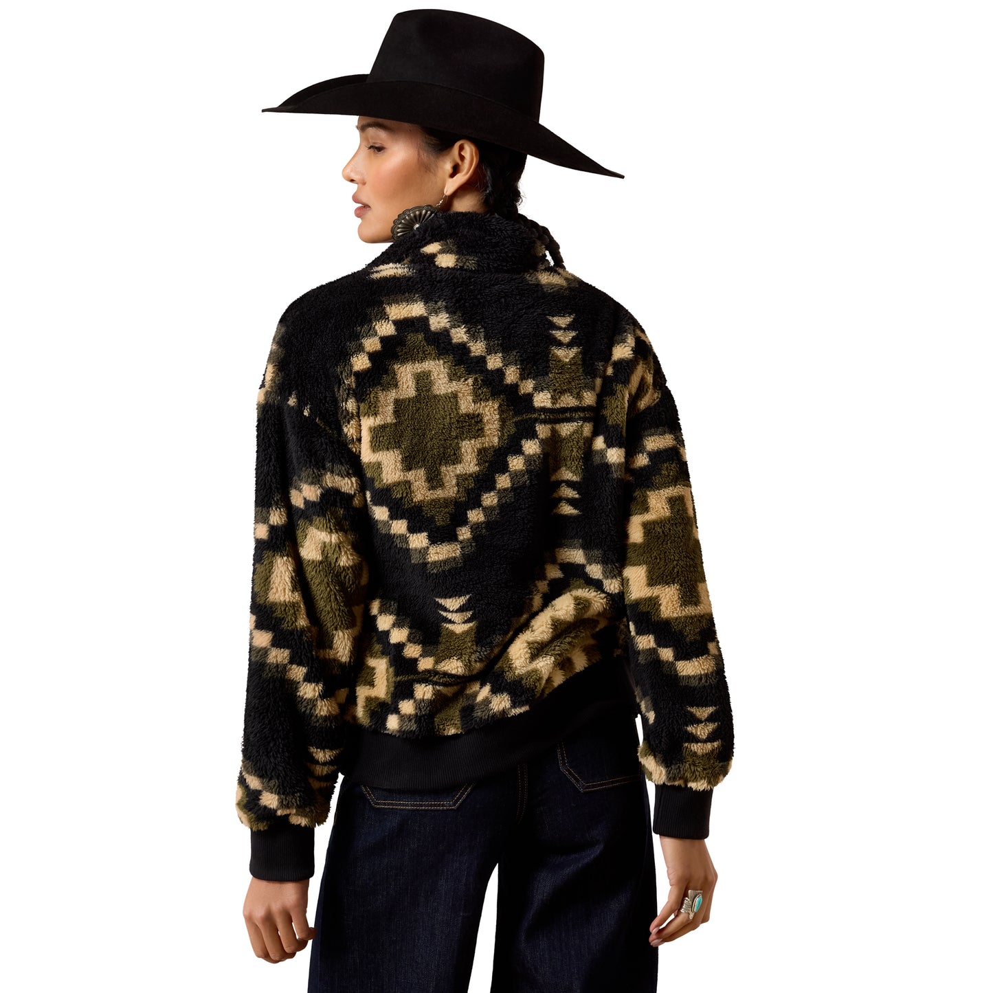 Ariat Ladies Gambit Southwest Print Berber Sweatshirt 10079622