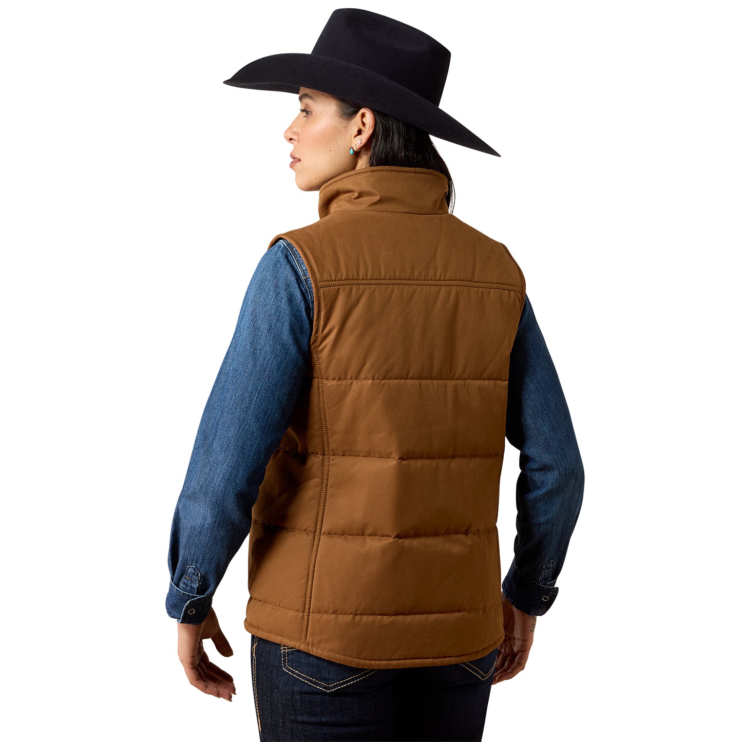Ariat Ladies Dachshund Grizzly Quilted Vest 10079655