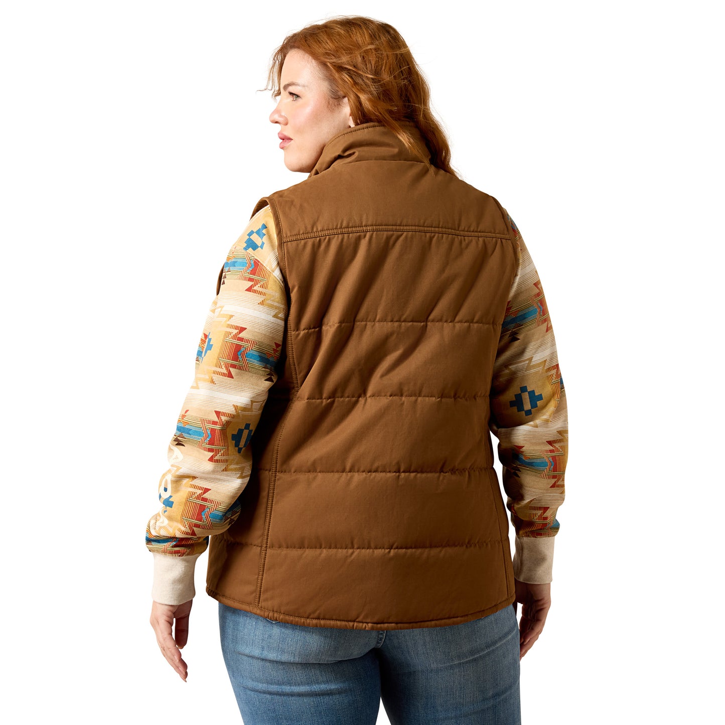 Ariat Ladies Dachshund Grizzly Quilted Vest 10079655