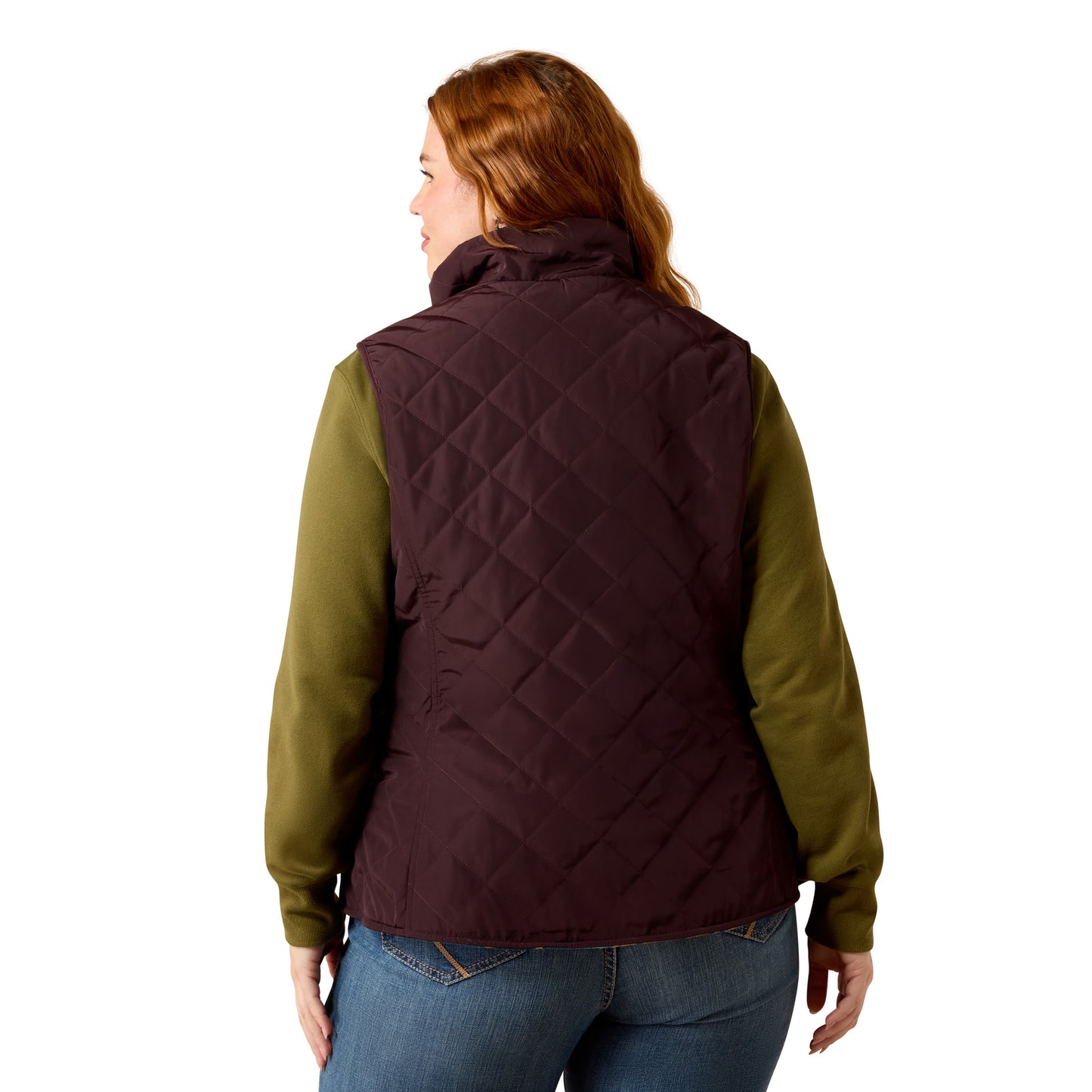 Ariat Ladies Dilon Plum Lakeside Southwest 2.0 Reversible insulated Vest 10079665