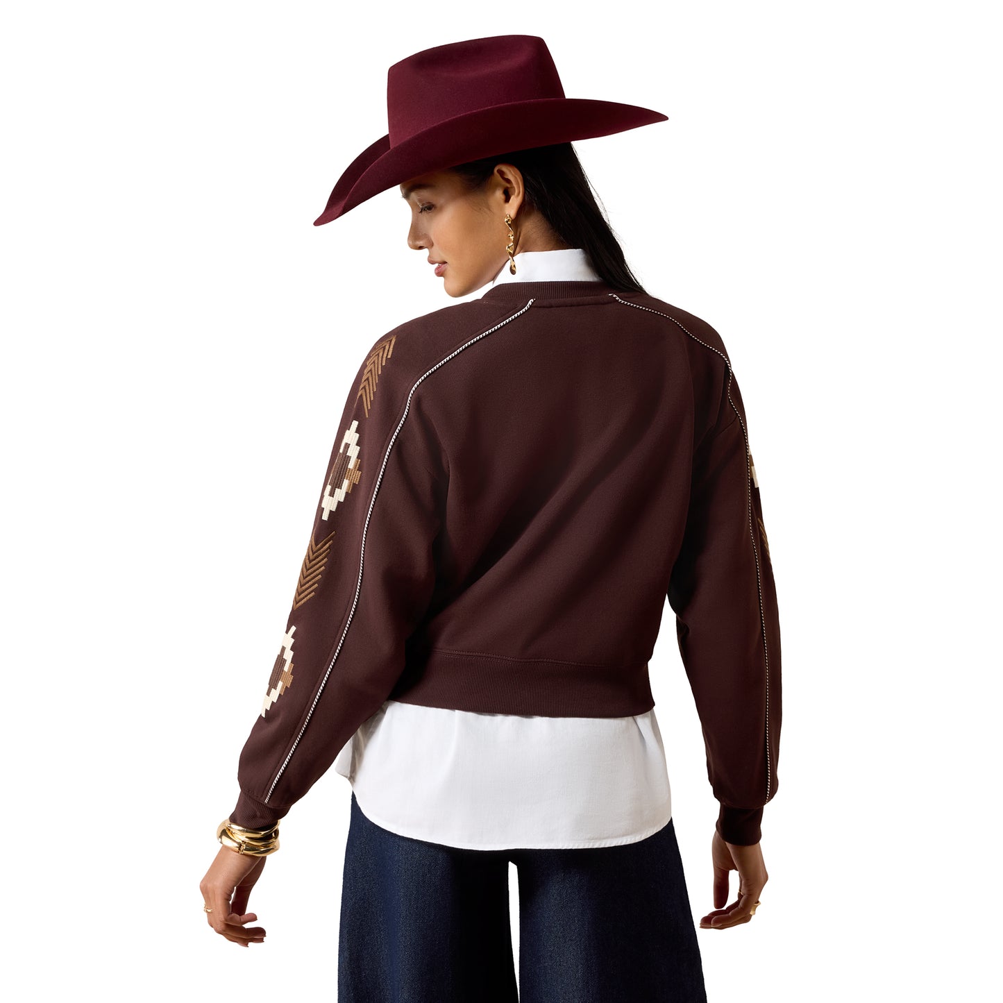 Ariat Ladies Dakota Chocolate Plum Sweatshirt 10079673