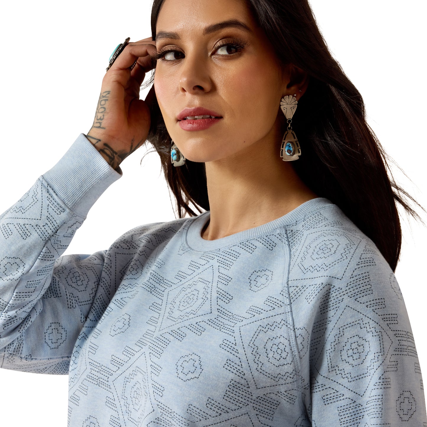 Ariat Ladies Essential Crew Lisbon Southwest Sweatshirt 10079763
