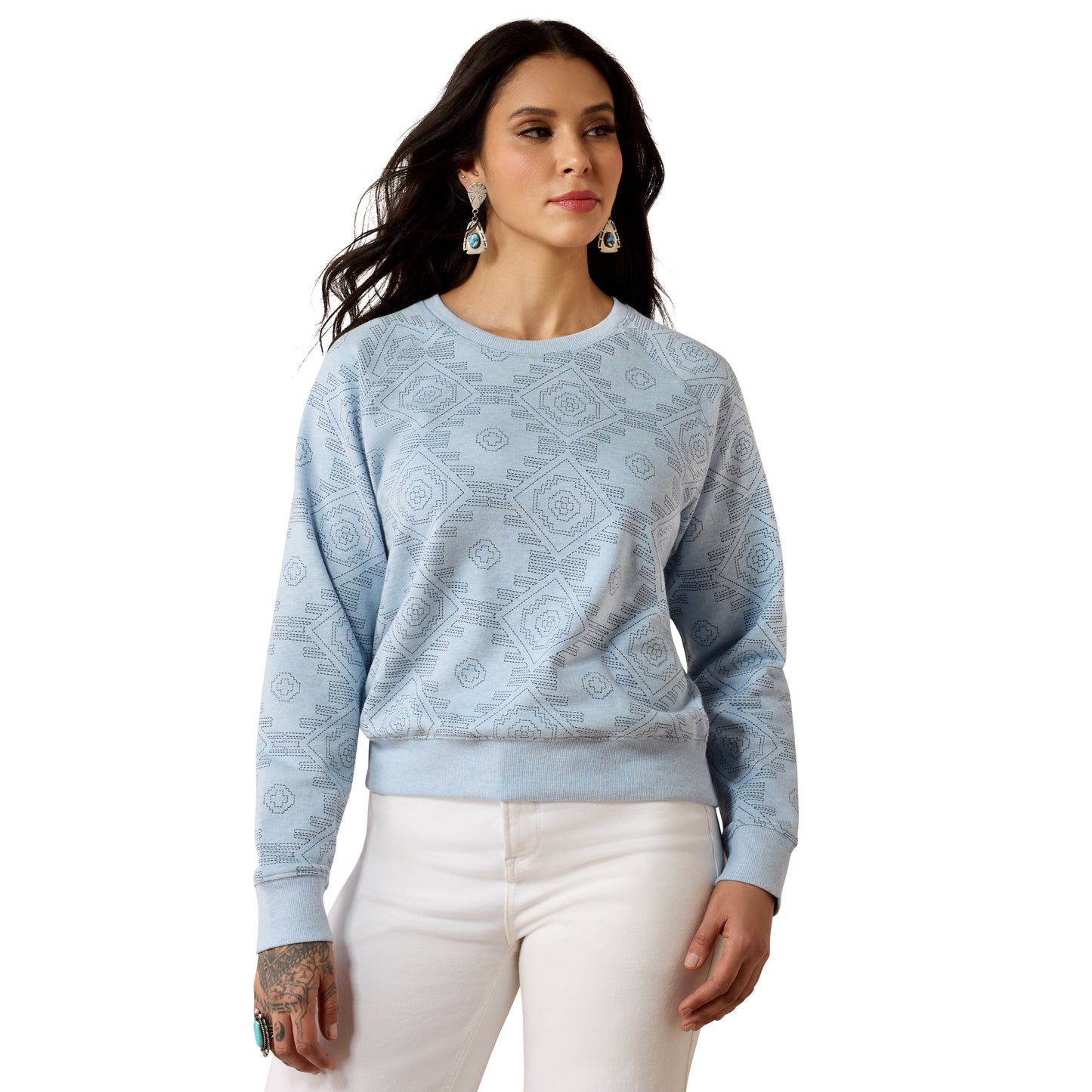 Ariat Ladies Essential Crew Lisbon Southwest Sweatshirt 10079763