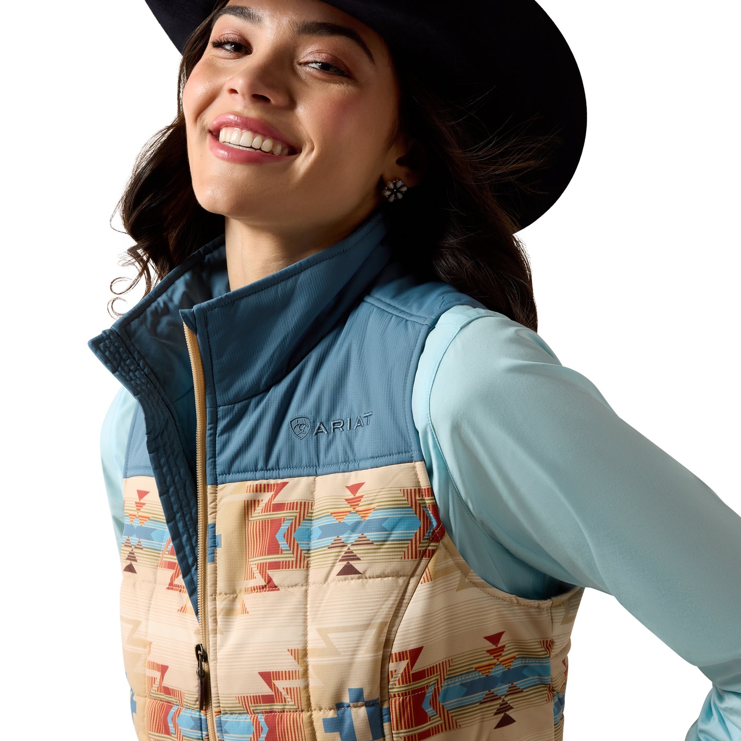 Ariat Ladies Crius Sonoma Southwest Print Insulated Vest 10079781
