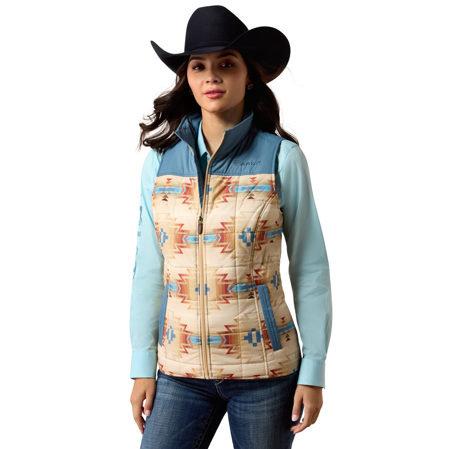 Ariat Ladies Crius Sonoma Southwest Print Insulated Vest 10079781