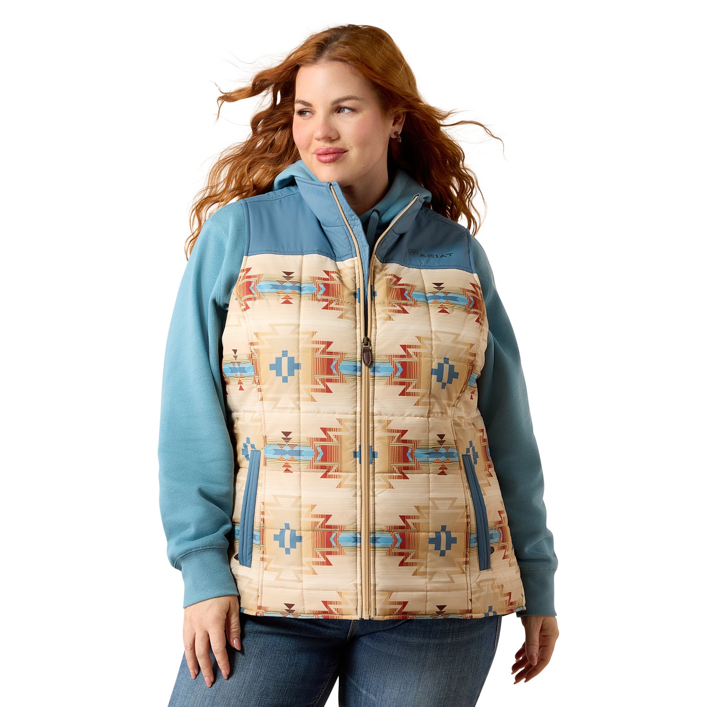 Ariat Ladies Crius Sonoma Southwest Print Insulated Vest 10079781