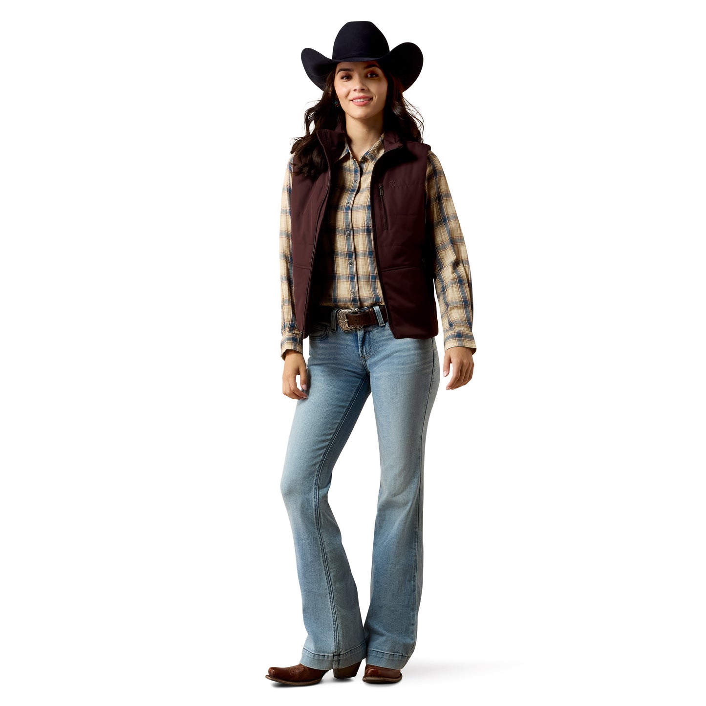 Ariat Ladies Chocolate Plum Titan Insulated Vest 10079828