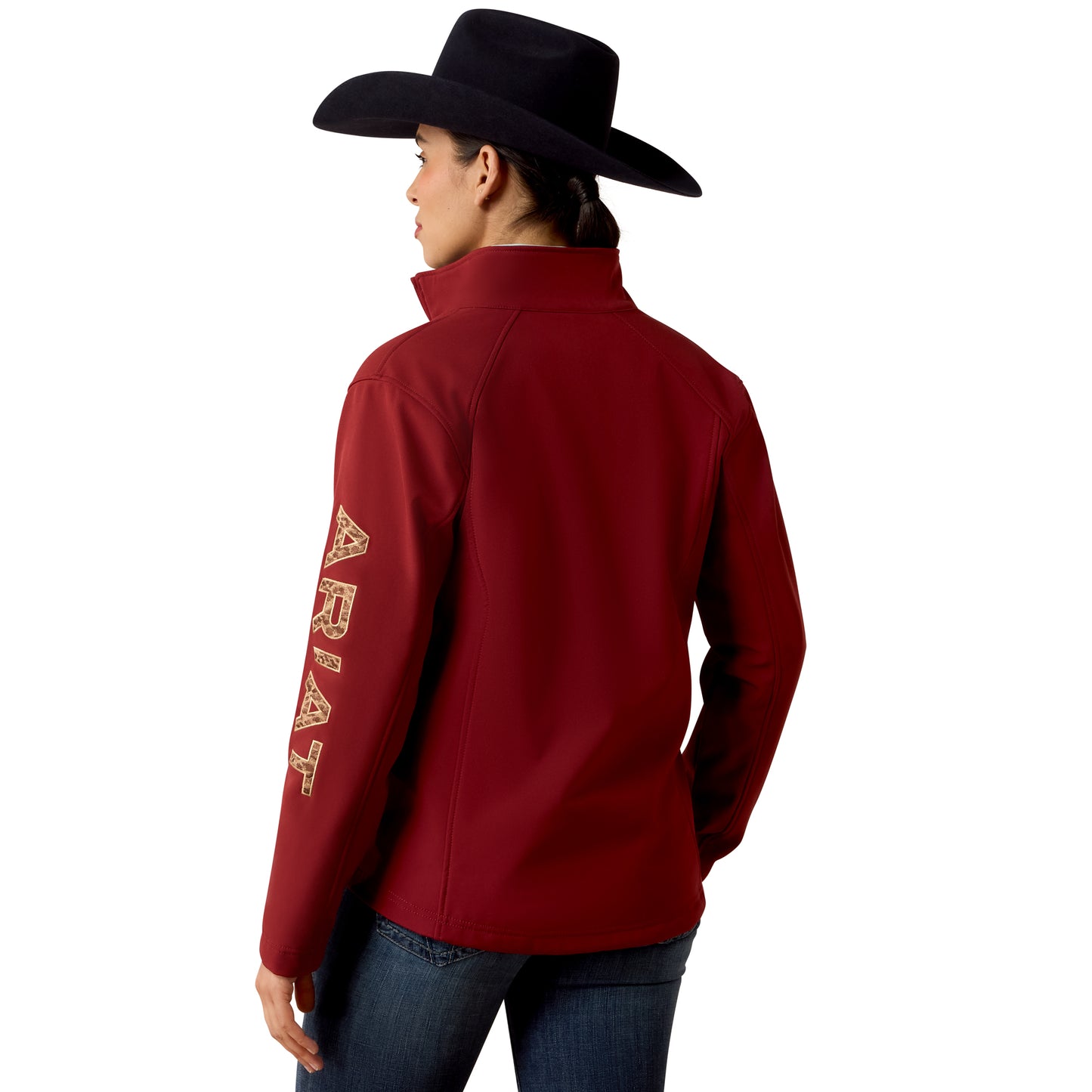 Ariat Ladies Syrah Red Logo Softshell Jacket 10079873