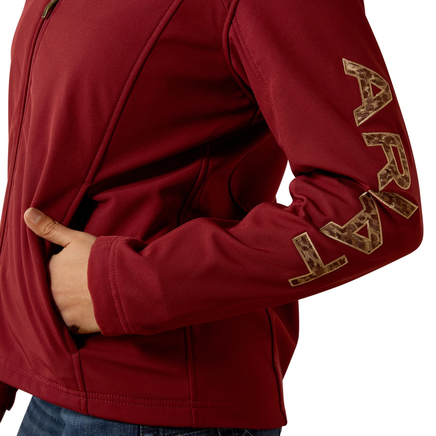 Ariat Ladies Syrah Red Logo Softshell Jacket 10079873