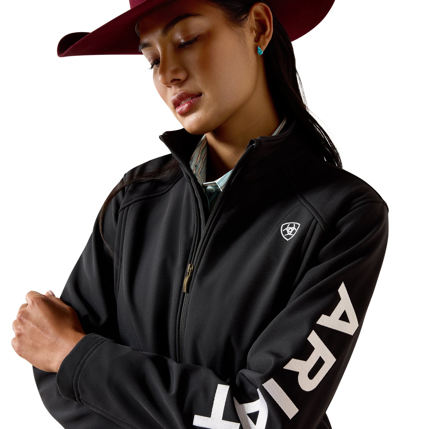 Ariat Ladies Logo Black Softshell Jacket 10079892