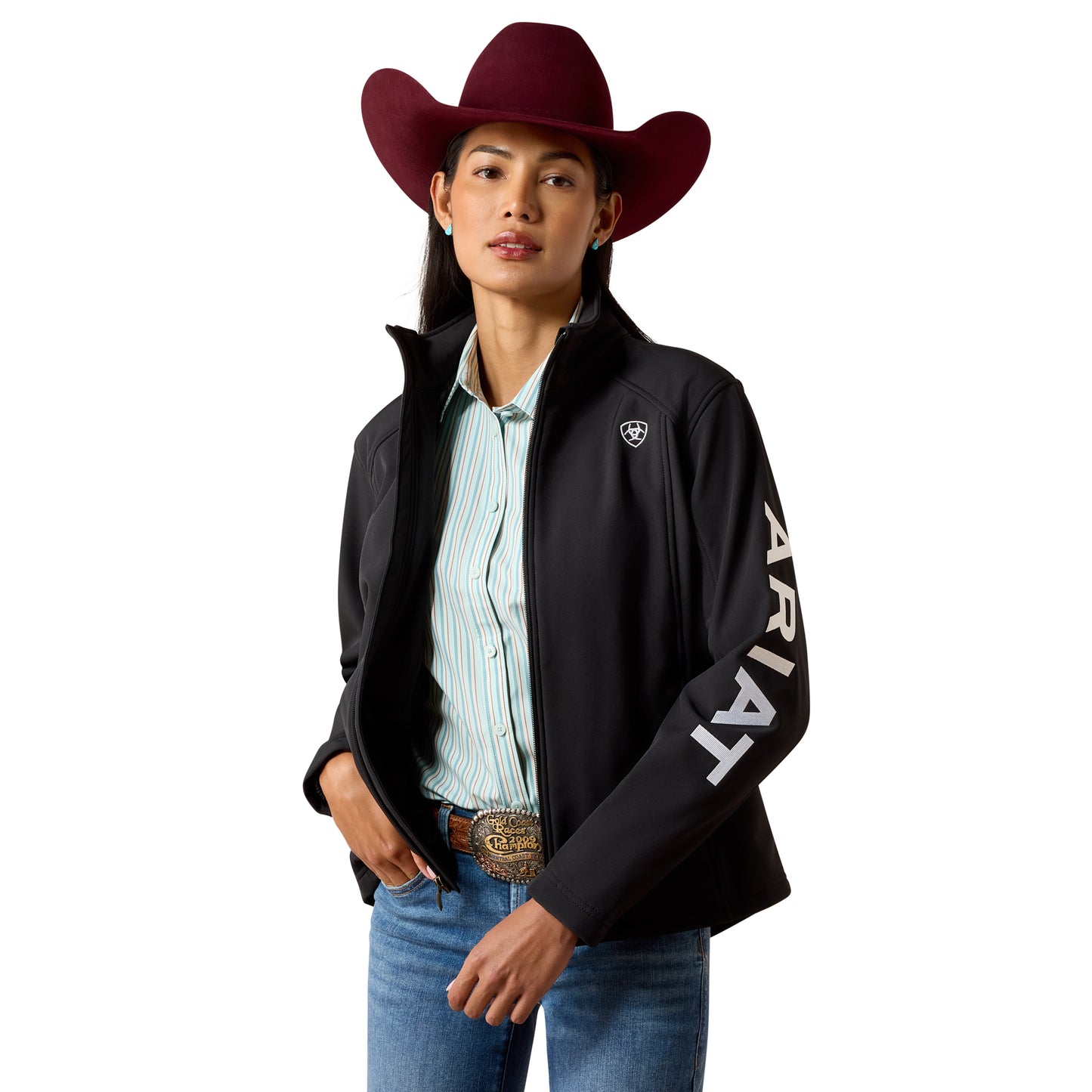 Ariat Ladies Logo Black Softshell Jacket 10079892