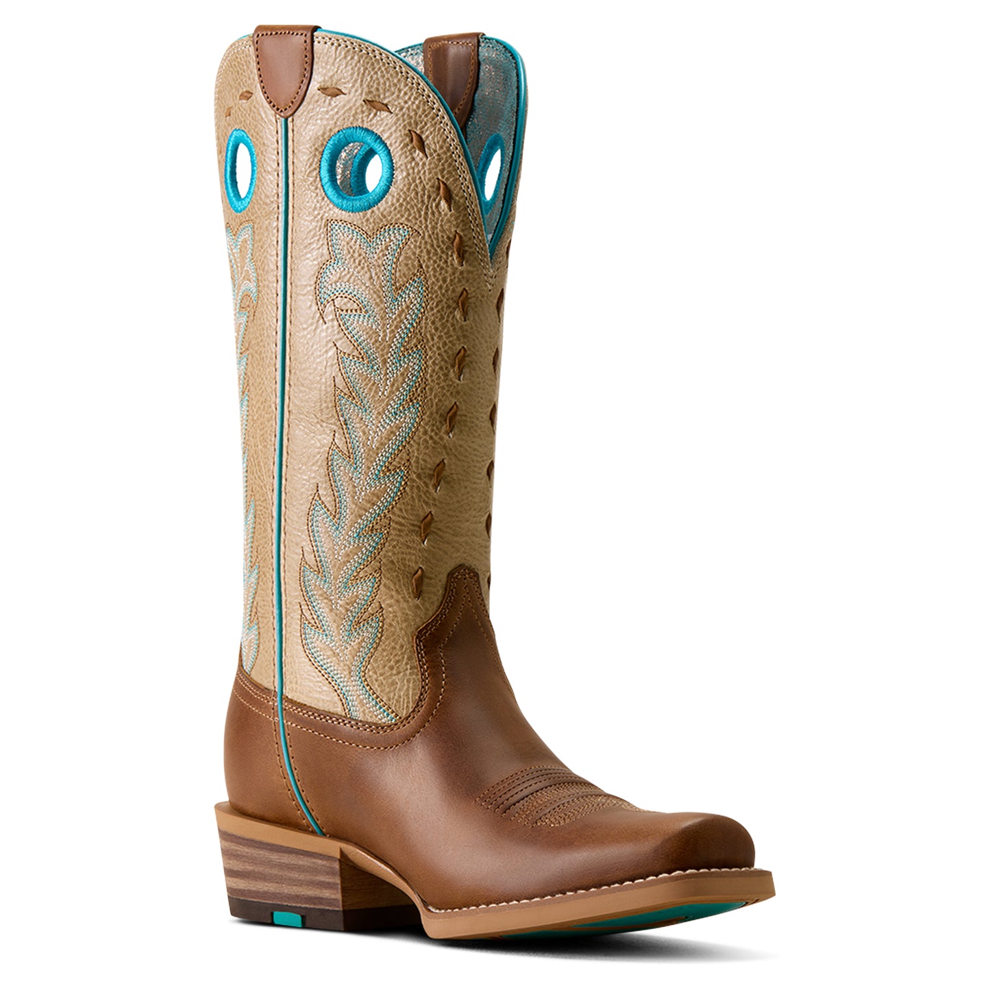 Ariat Ladies Lucera Wheat Brown Narrow Cutter Toe Western Boot 10080296