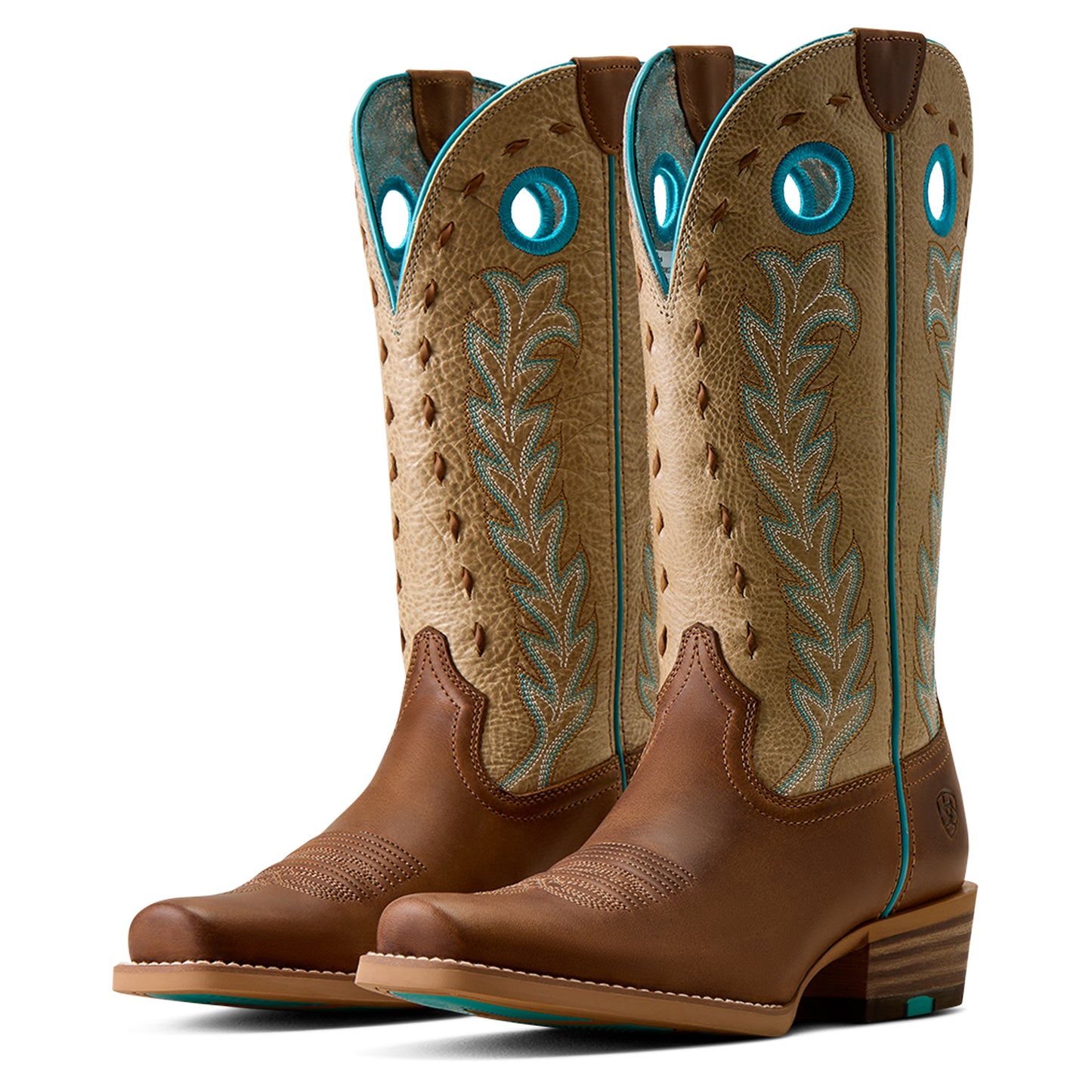 Ariat Ladies Lucera Wheat Brown Narrow Cutter Toe Western Boot 10080296