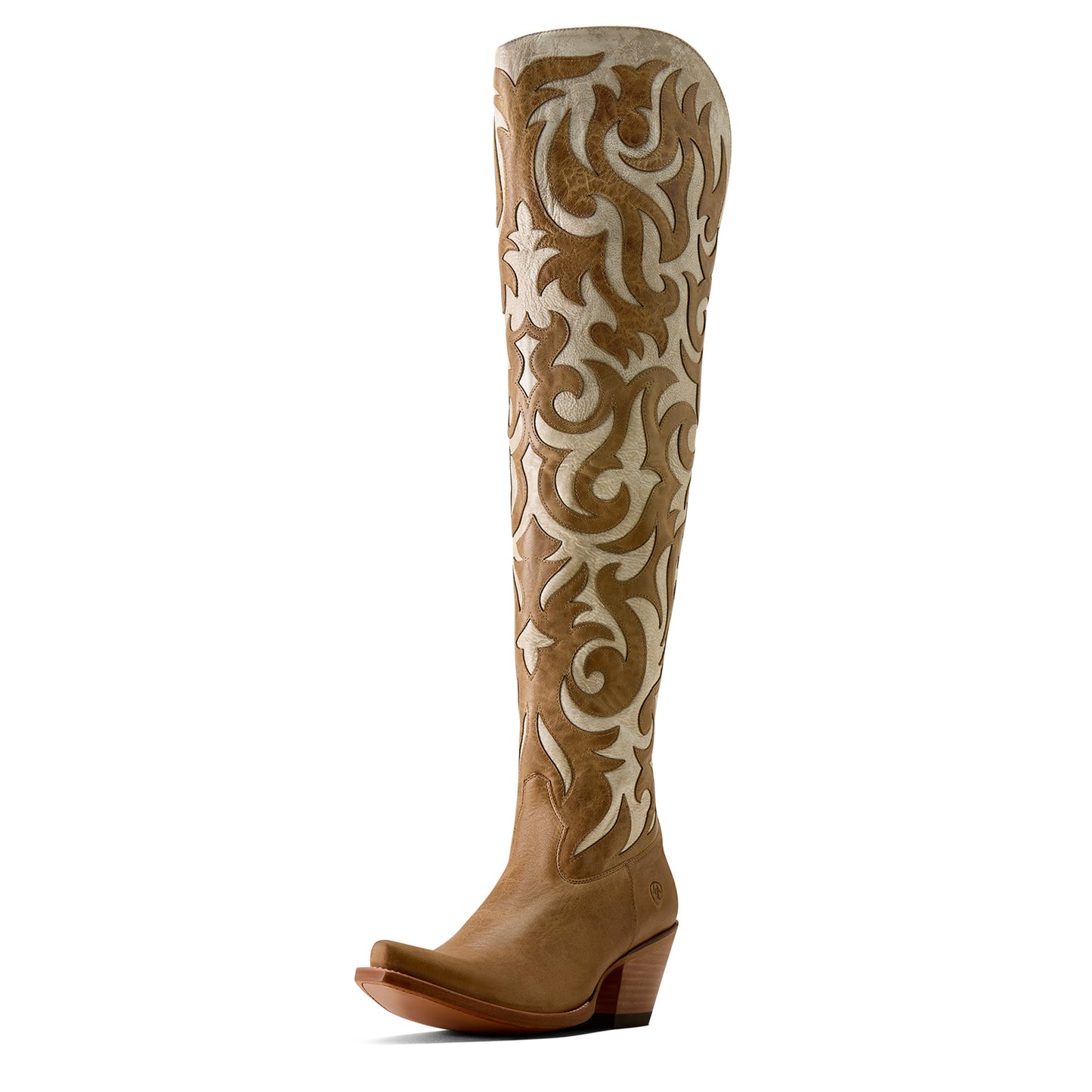 Ariat Ladies Lyra X Toe Flaxen Tan Western Boot 10080302