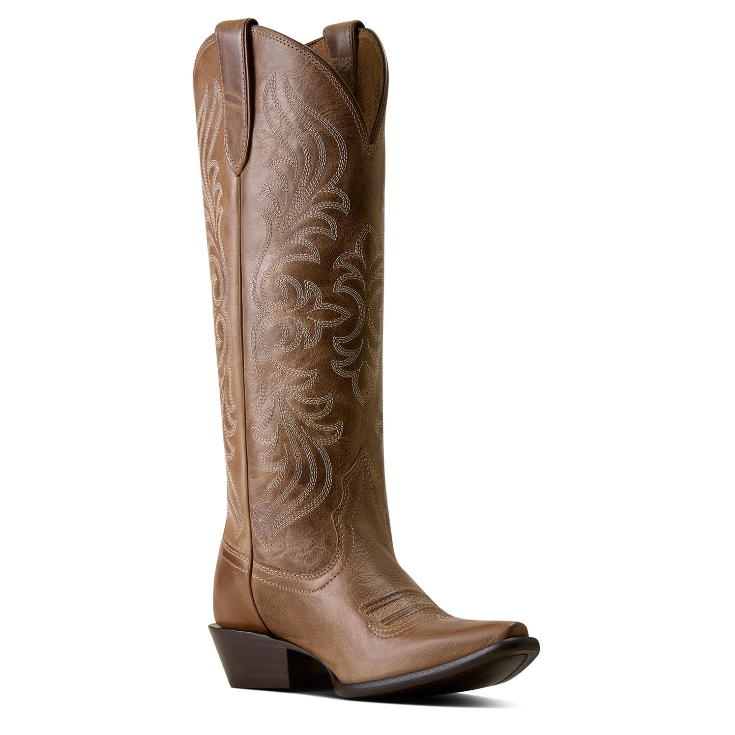 Ariat Ladies Calera Waxed Taupe X Toe Western Boot 10080314
