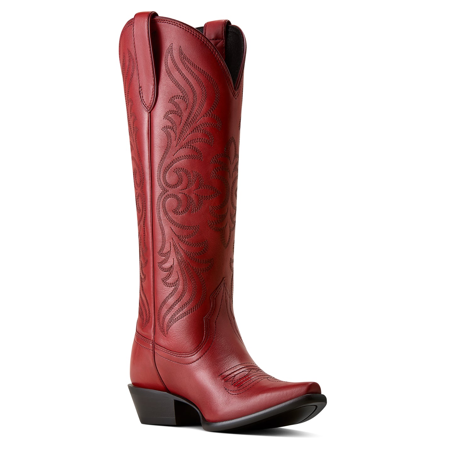 Ariat Ladies Calera Georgia Clay Leather X Toe Western Boot 10080316