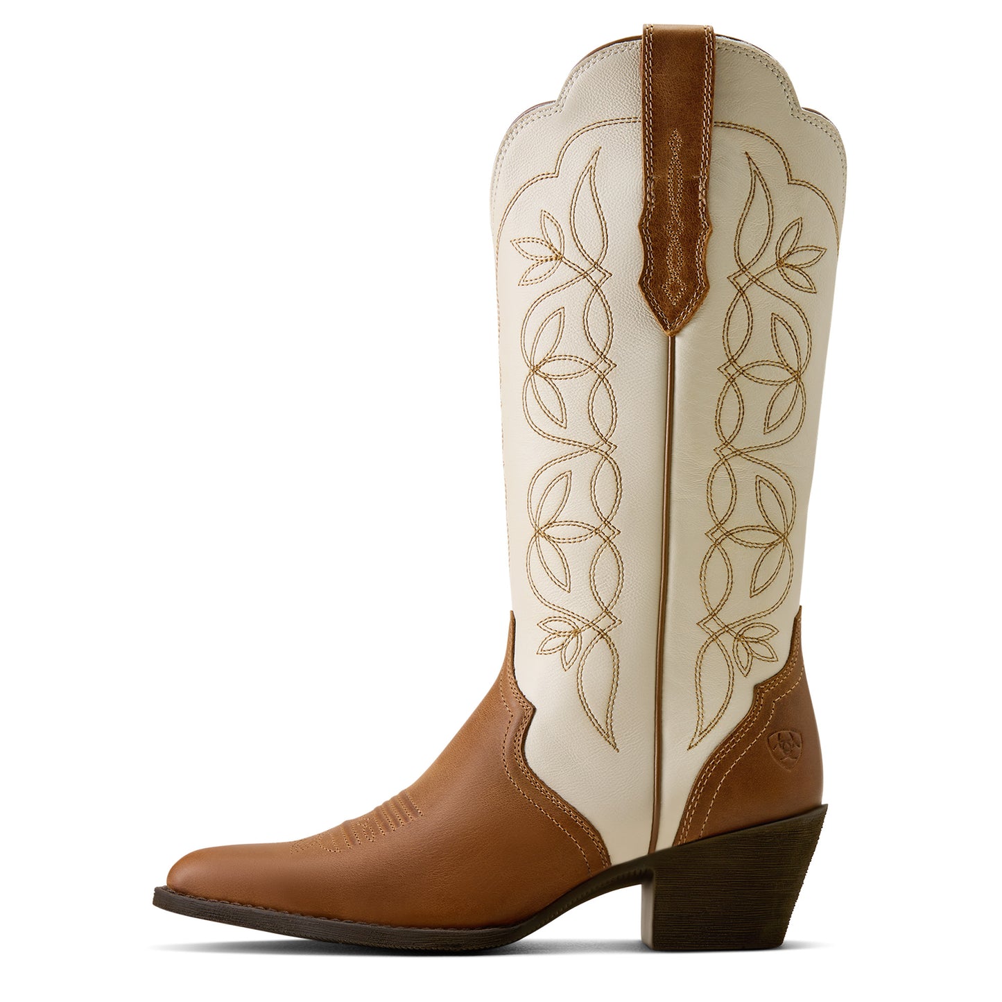Ariat Ladies Heritage Blossom J Toe Wheat Brown Western Boot 10080319