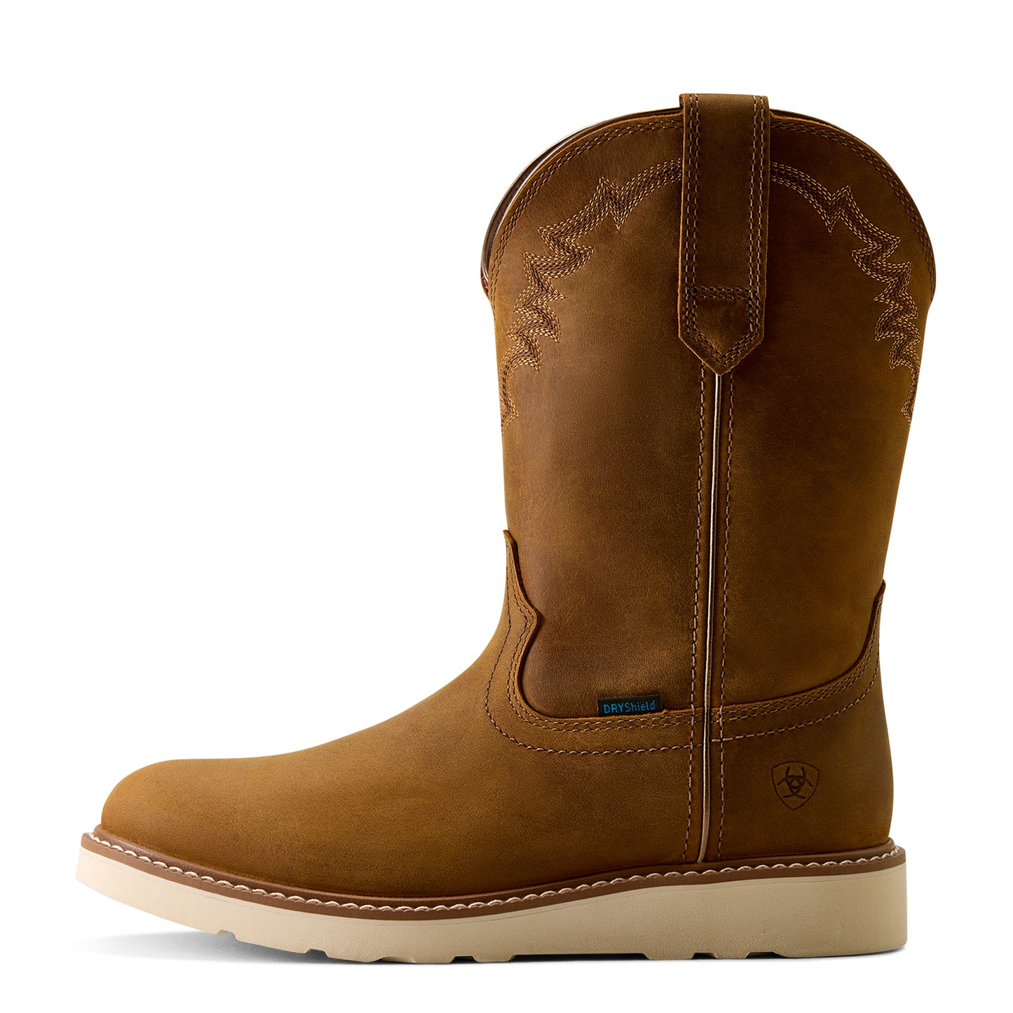 Ariat Ladies Southlite Waterproof Round Toe Distressed Brown Western Boot 10080320