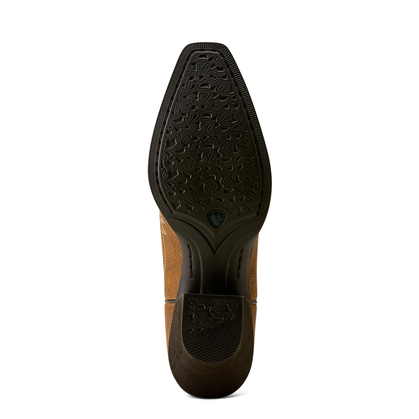 Ariat Ladies Round Up Collins Brown Bomber D Toe Western Boot 10080383
