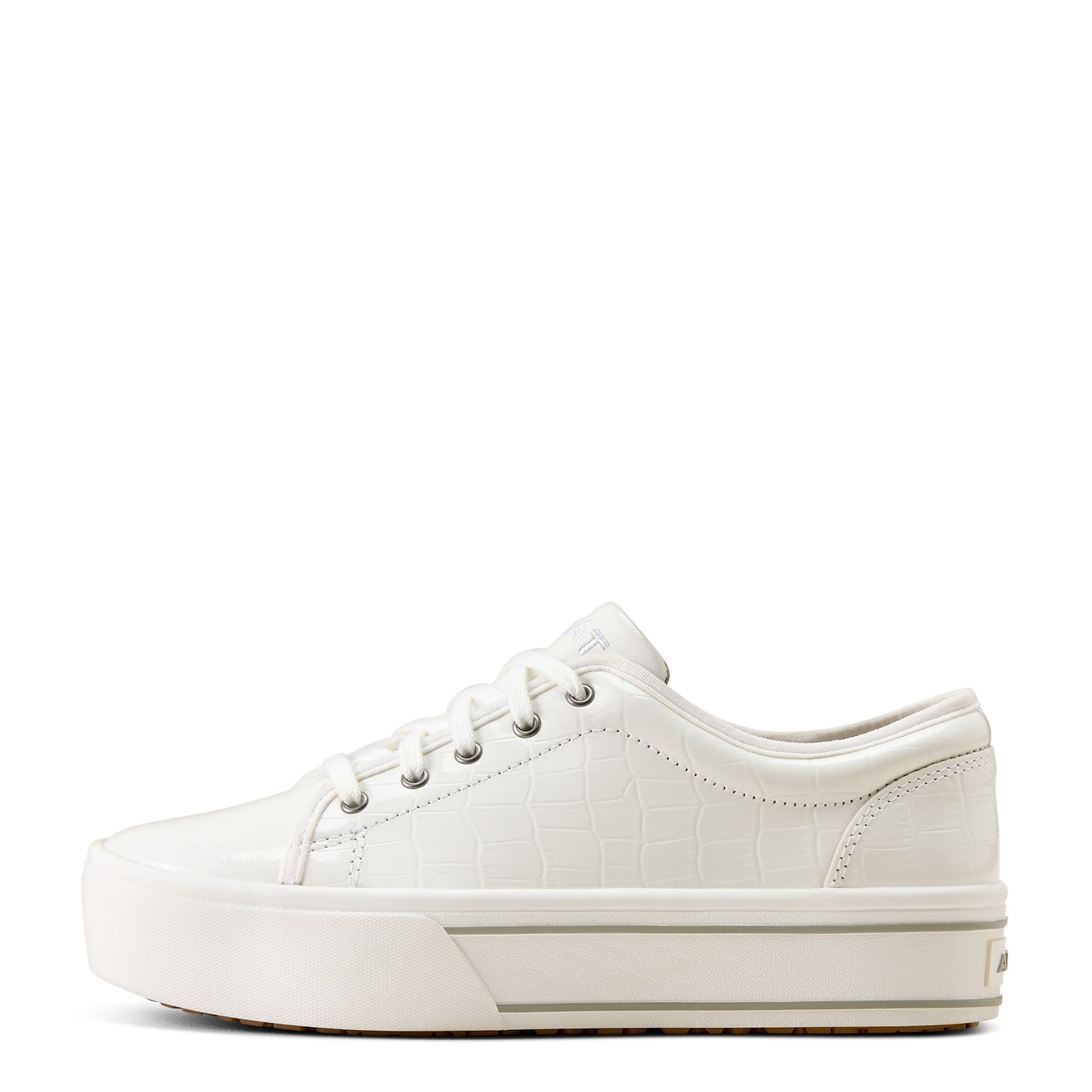 Ariat Ladies Skylar Patent White Croc Print Shoe 10080405