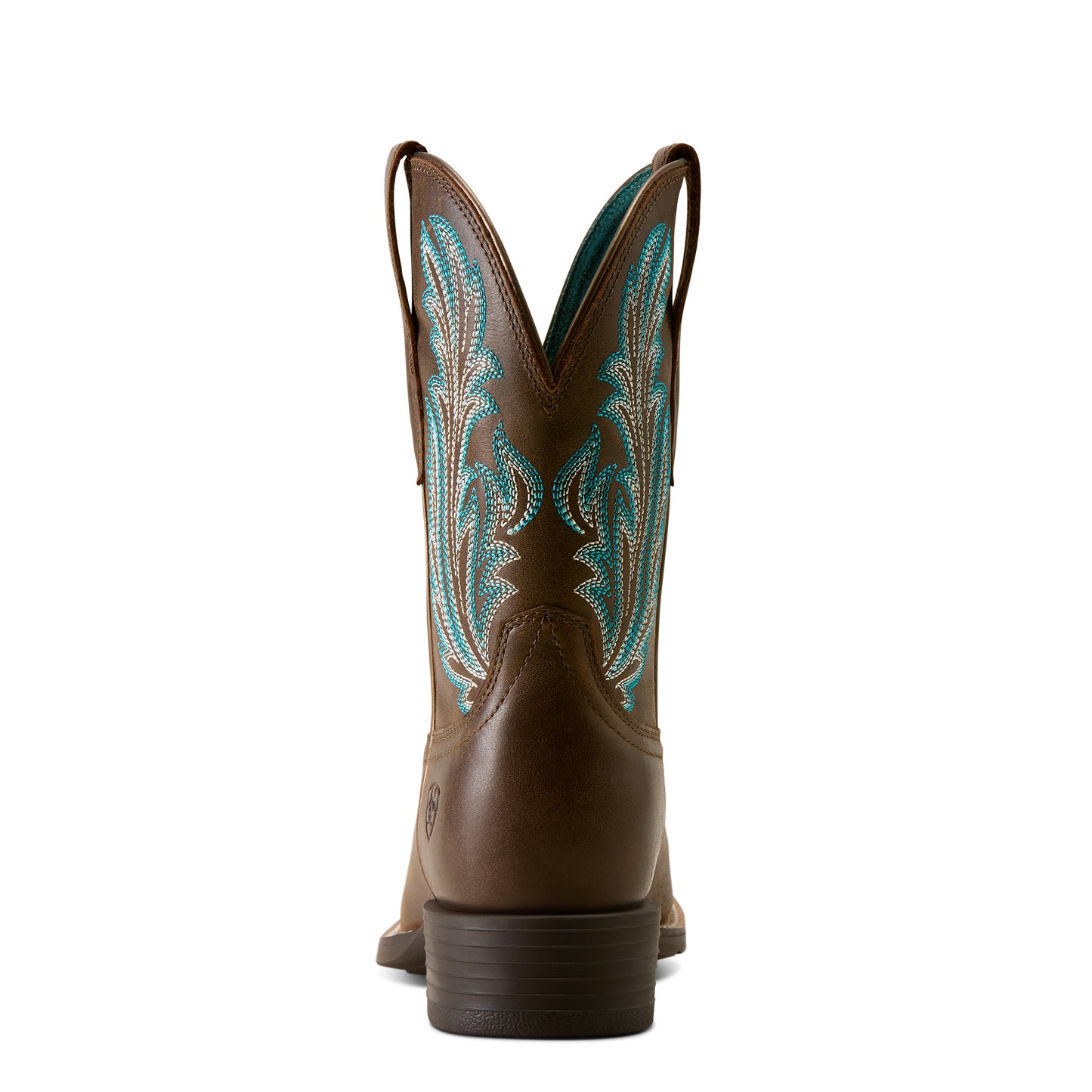 Ariat Ladies Round Up Filly Dark Cacao Wide Square Toe Western Boot 10080408
