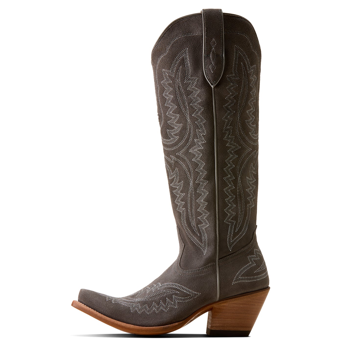 Ariat Ladies Casanova Ash Suede Leather X Toe Western Boot 10080419