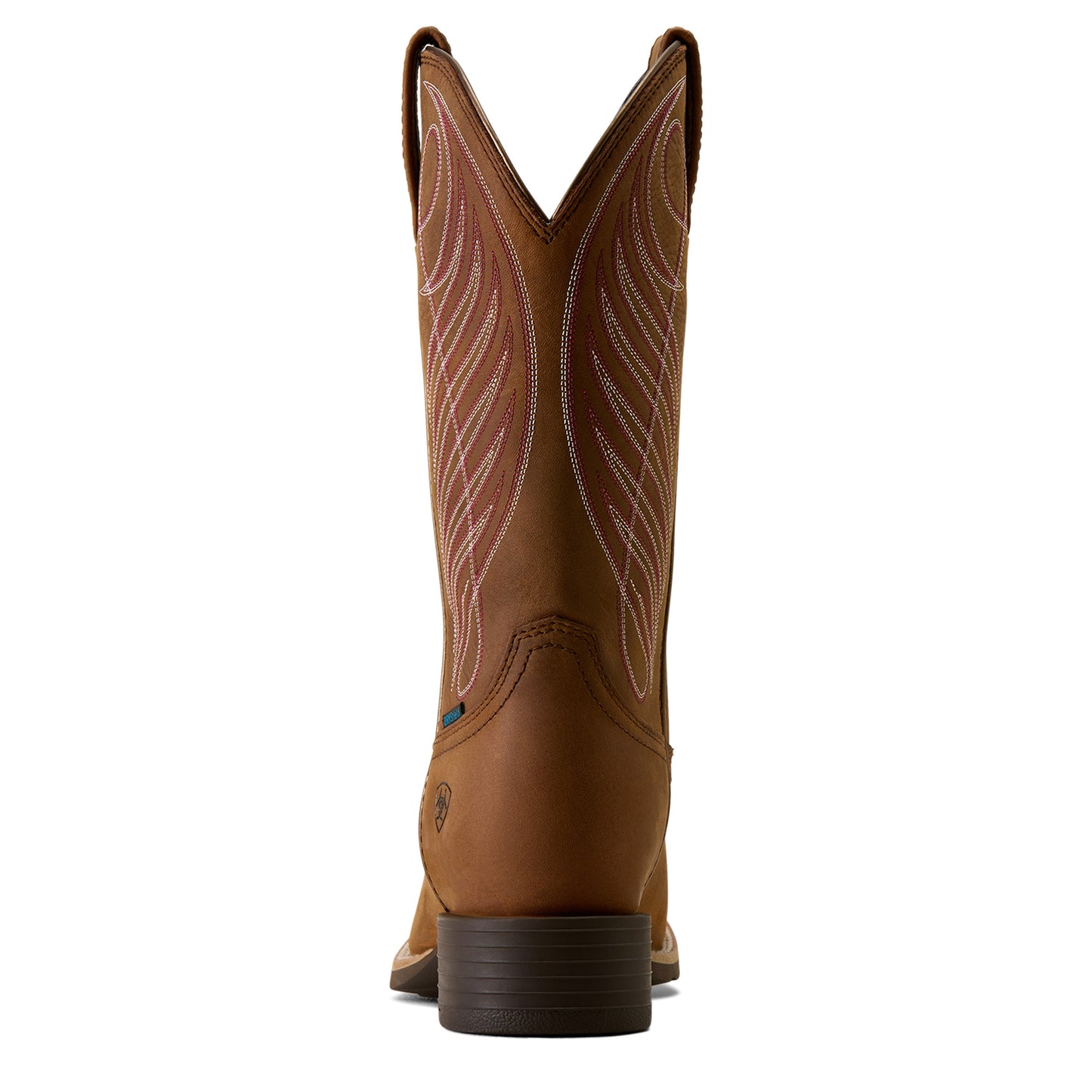 Ariat Ladies Round Up Waterproof  Reliable Brown Wide Square Toe Boot 10080420