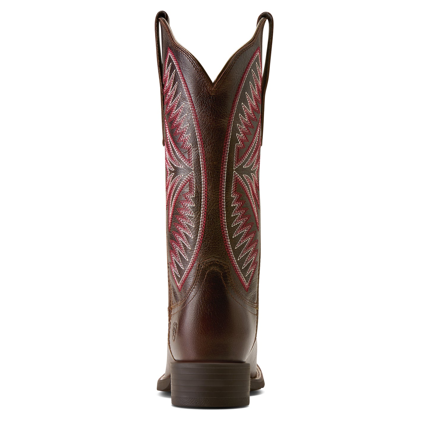 Ariat Ladies Round Up Ruidoso Arizona Brown Wide Square Toe Western Boot 10080434