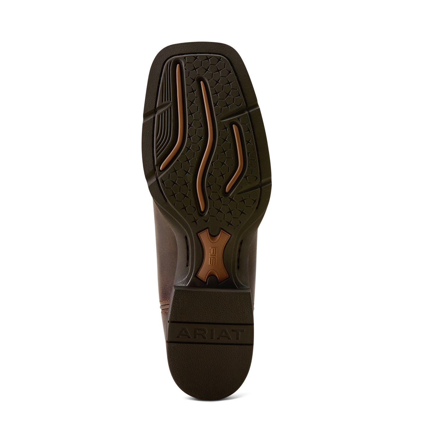 Ariat Ladies Round Up Ruidoso Arizona Brown Wide Square Toe Western Boot 10080434