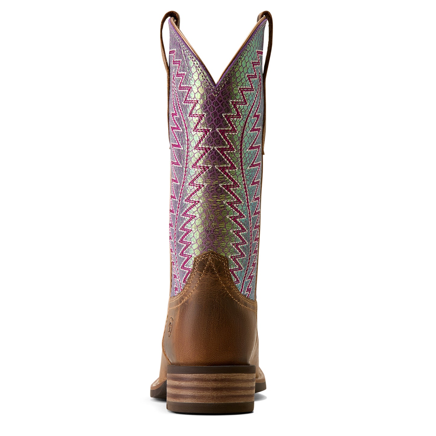Ariat Ladies Monte Vista Autumn Tan Wide Square Toe Western Boot 10080465