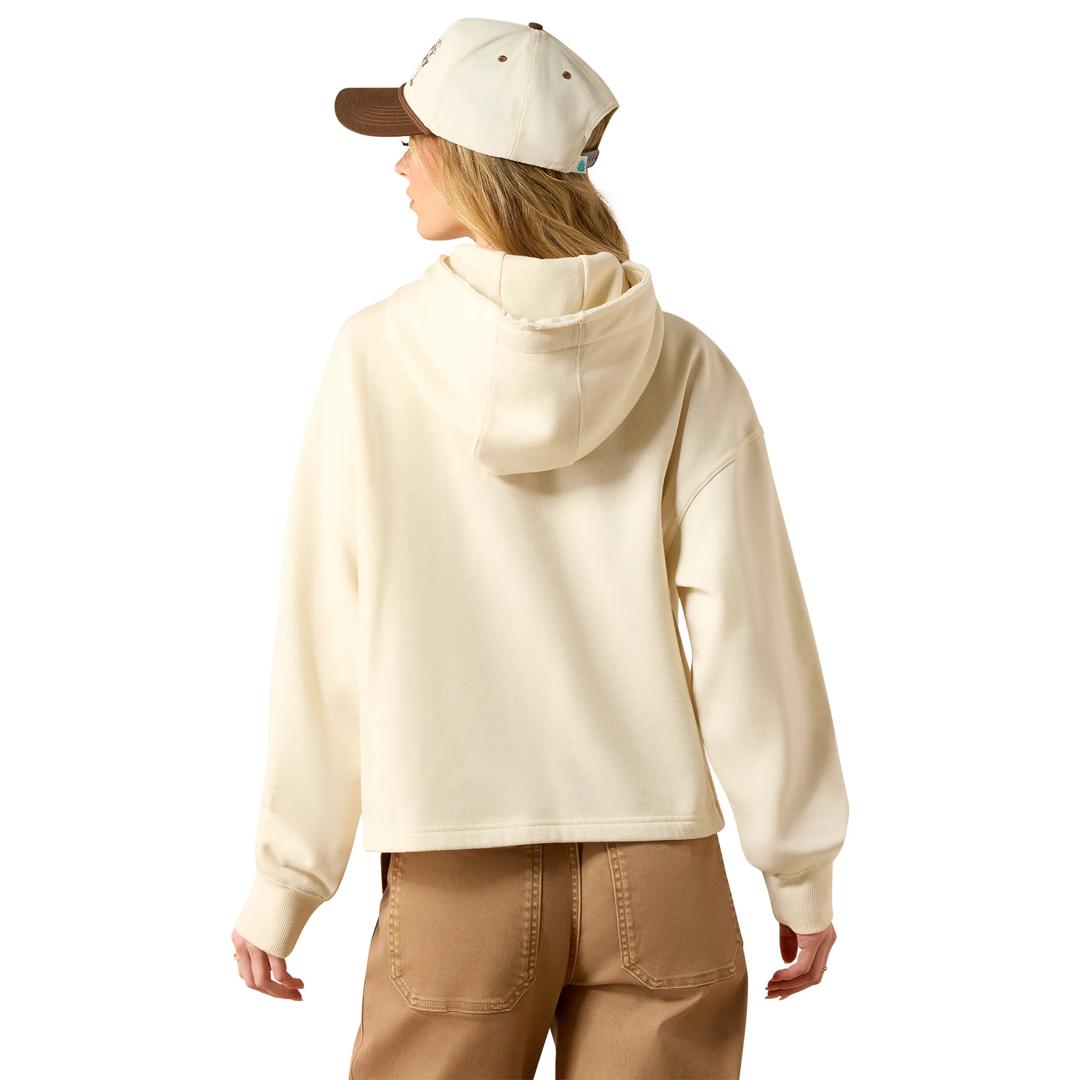 Ariat Ladies Daydreamer Parchment Hoodie 10080507 back