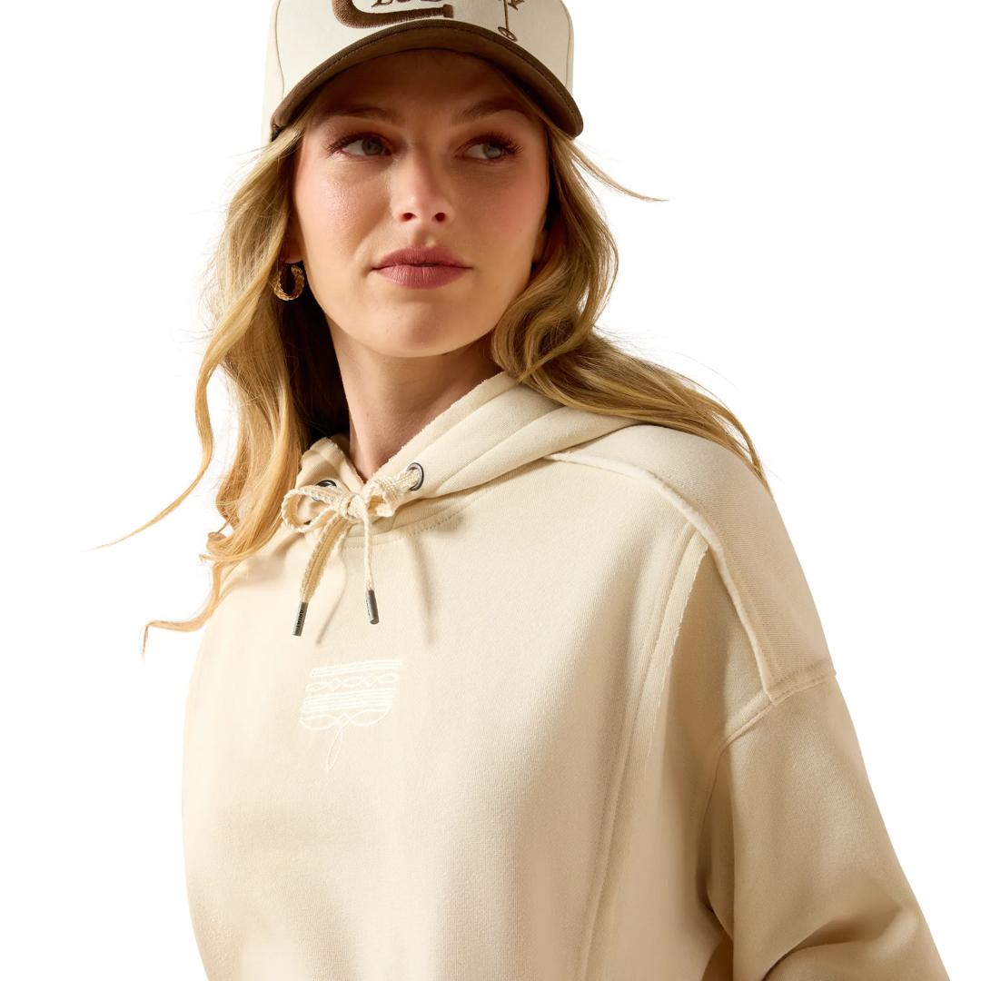 Ariat Ladies Daydreamer Parchment Hoodie 10080507 detail01