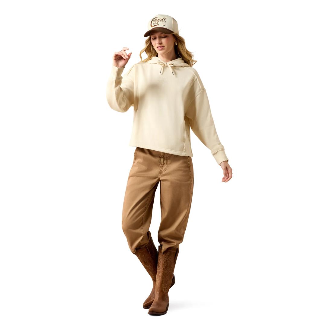 Ariat Ladies Daydreamer Parchment Hoodie 10080507 full