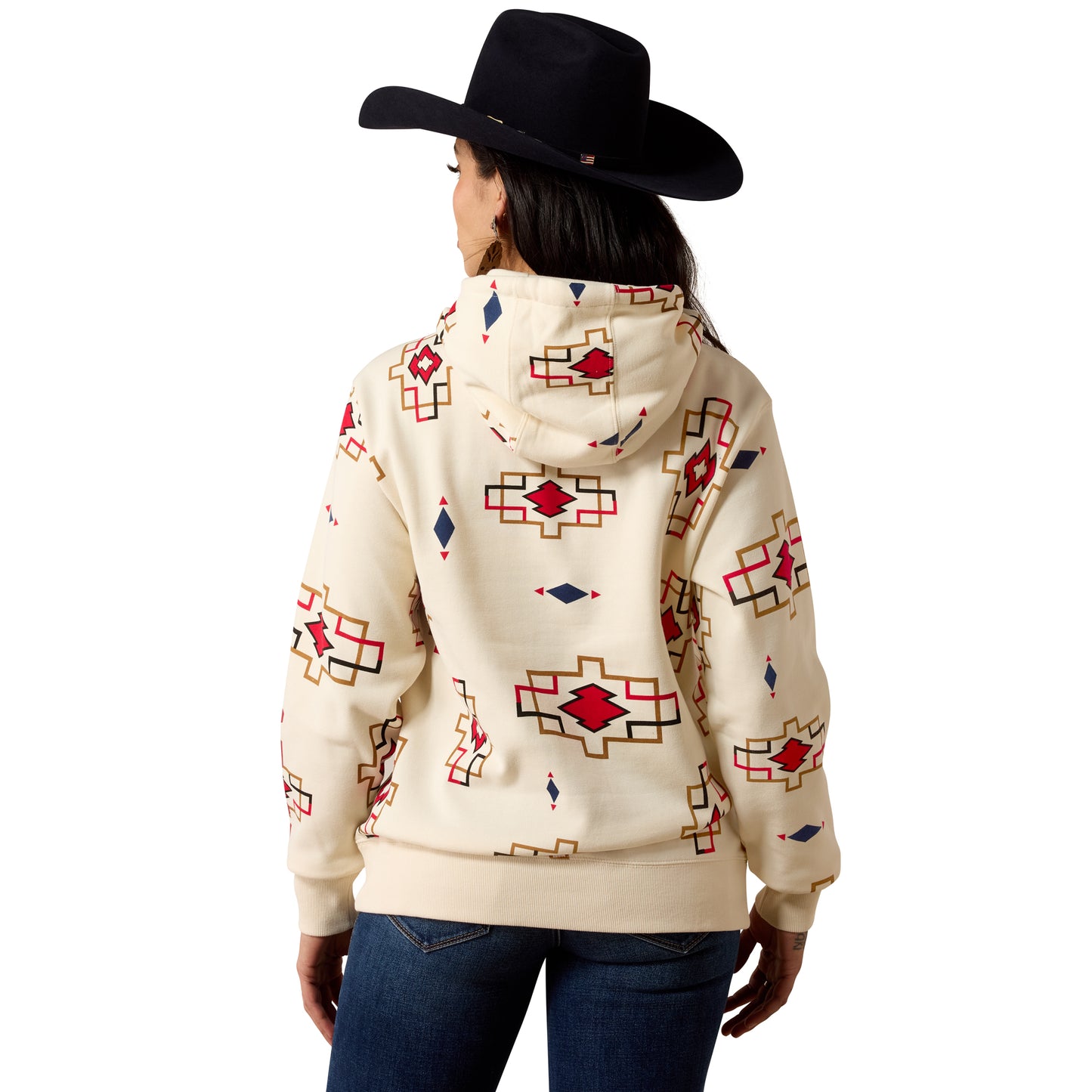 Ariat Ladies Logo 2.0 Mosaic Southwest Printed Hoodie 10080592