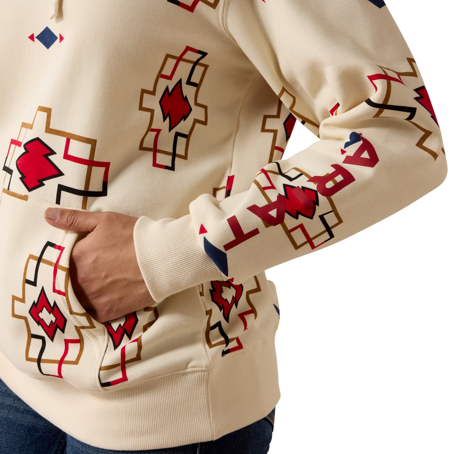 Ariat Ladies Logo 2.0 Mosaic Southwest Printed Hoodie 10080592