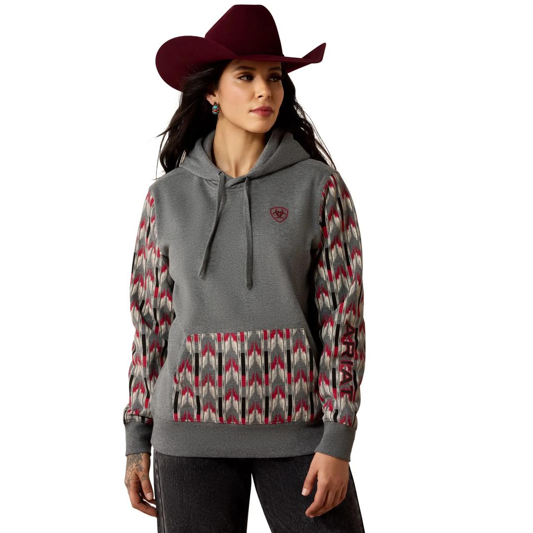 Ariat Ladies Logo 2.0 Mesa Ikat Printed Hoodie 10080595 front